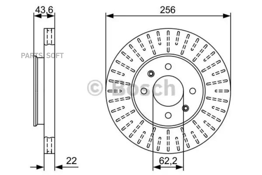 Тормозной диск Bosch 0986479V96