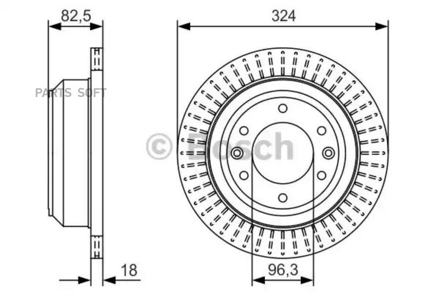 Тормозной диск Bosch комплект 2 шт. 0986479U29