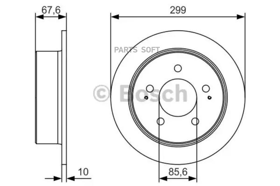

Тормозной диск Bosch комплект 1 шт. 0986479U21