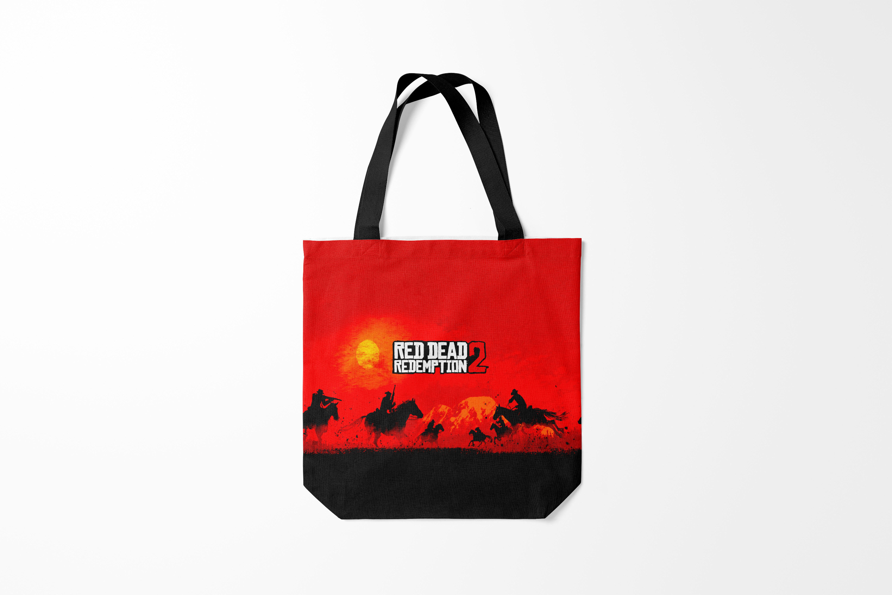 

Сумка шoппер унисекс Burnettie Red Dead Redemption RDR 2, черный; красный, Red Dead Redemption RDR 2