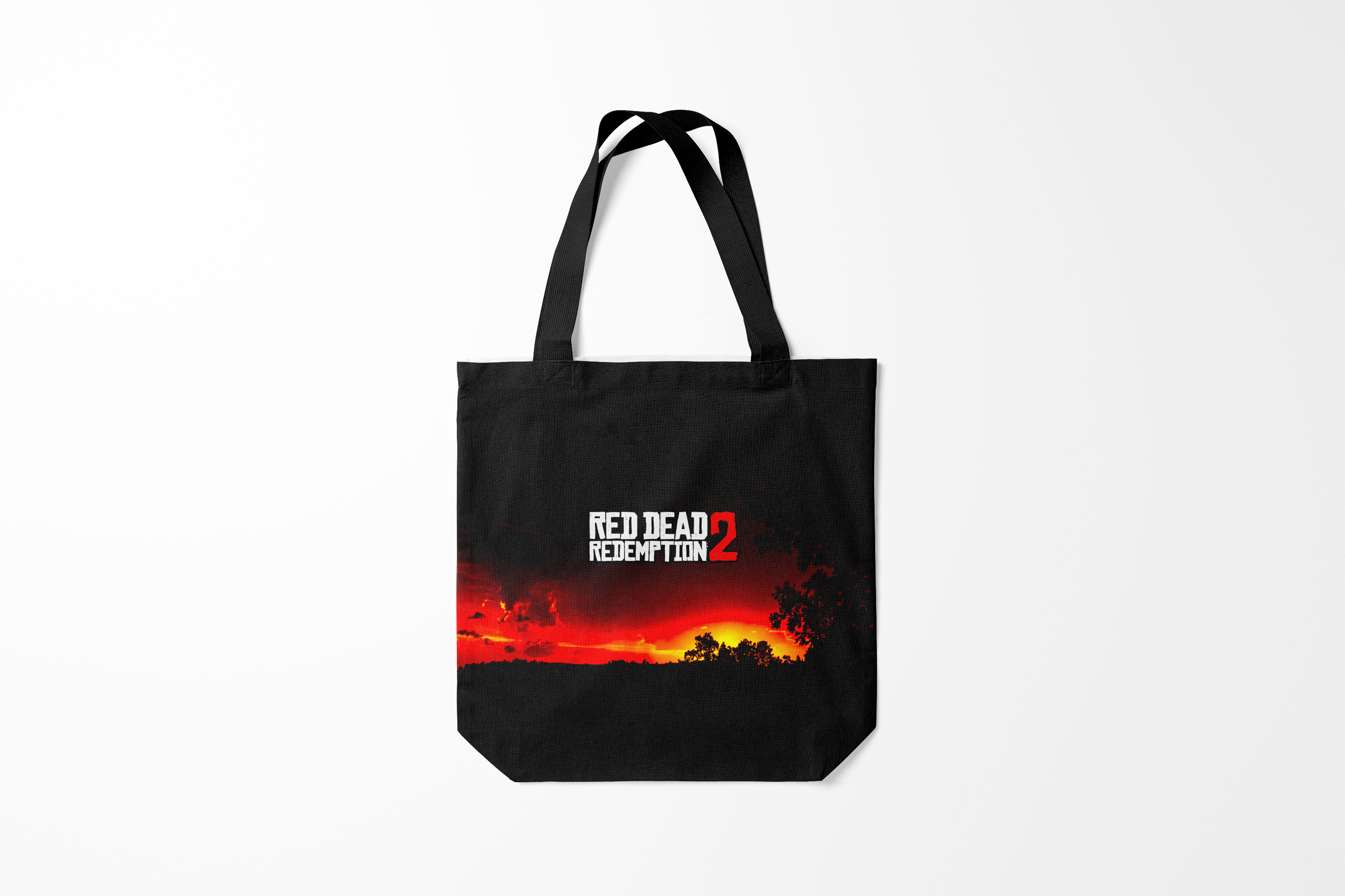 

Сумка шoппер унисекс Burnettie Red Dead Redemption RDR 2, черный; красный, Red Dead Redemption RDR 2