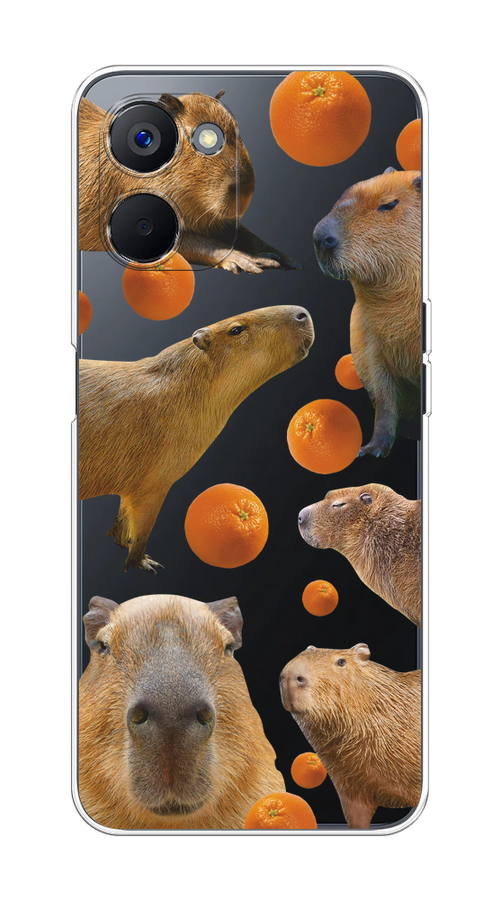 

Чехол на Realme V20 "Капибара и апельсины", Бежевый;оранжевый, 2512950-1
