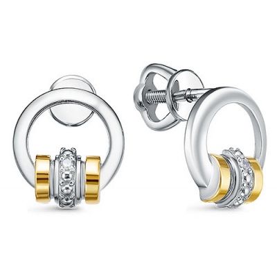 

Серьги из серебра с бриллиантом Империал С01757/Ag-620ПОЗ, С01757/Ag-620ПОЗ