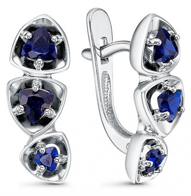 

Серьги из серебра с фианитом Империал С2080/Ag-607/77, С2080/Ag-607/77