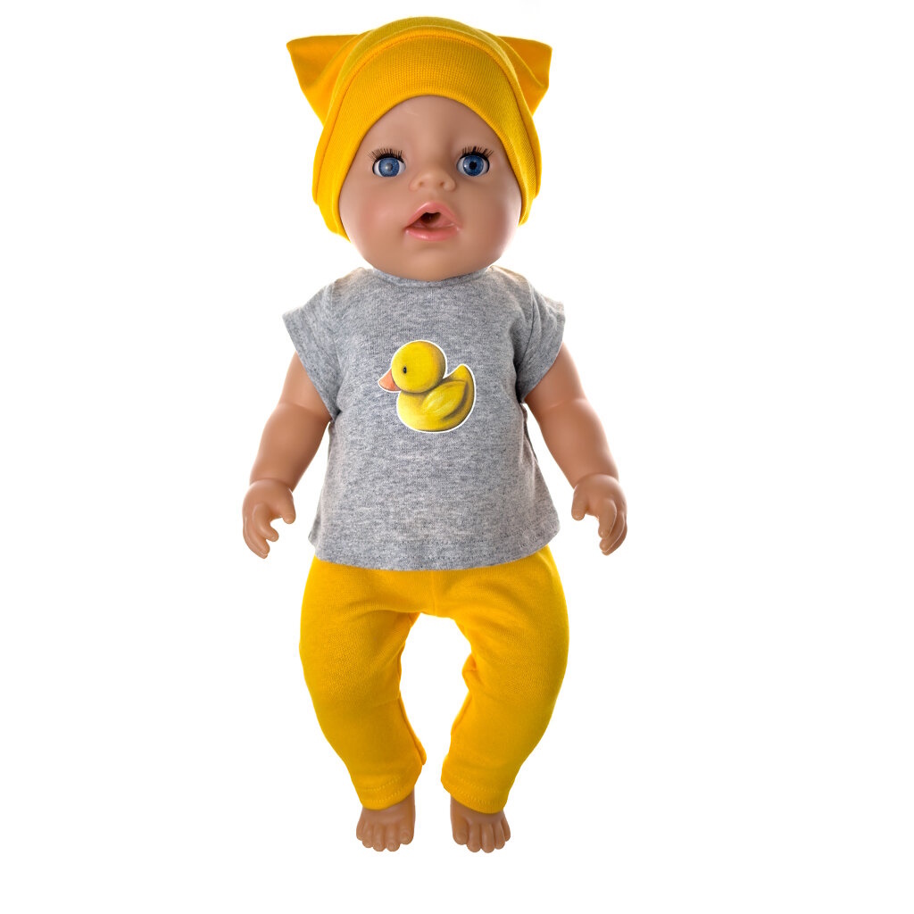 Шапка, футболка и брюки OUBAOLOON для Baby Born ростом 43 см 961-xD9
