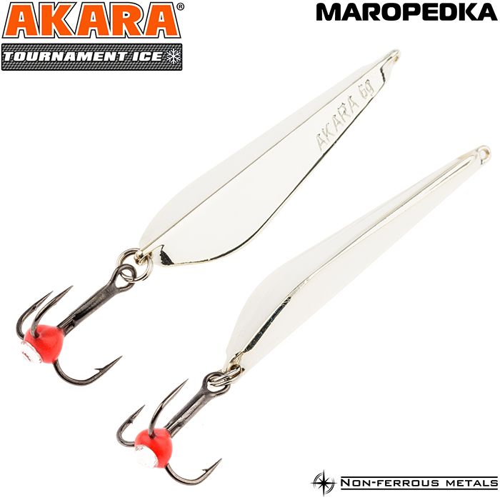 

Блесна Akara Tournament Ice ATI-MAR-45-SIL маропедка 6 гр 45 мм, Tournament Ice
