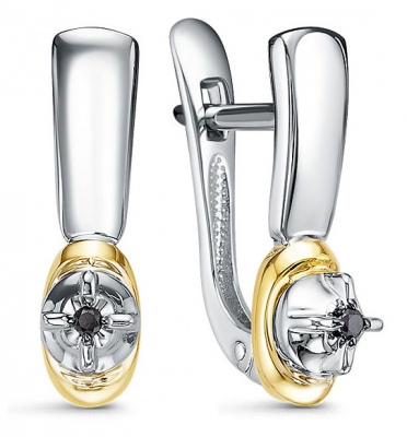 

Серьги из серебра с бриллиантом Империал С1927/Ag-605ПОЗ, С1927/Ag-605ПОЗ