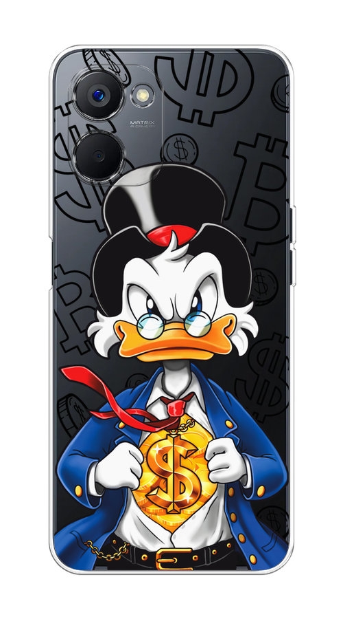 

Чехол на Realme V20 "Scrooge Goldman", Черный;белый;синий, 2512950-1