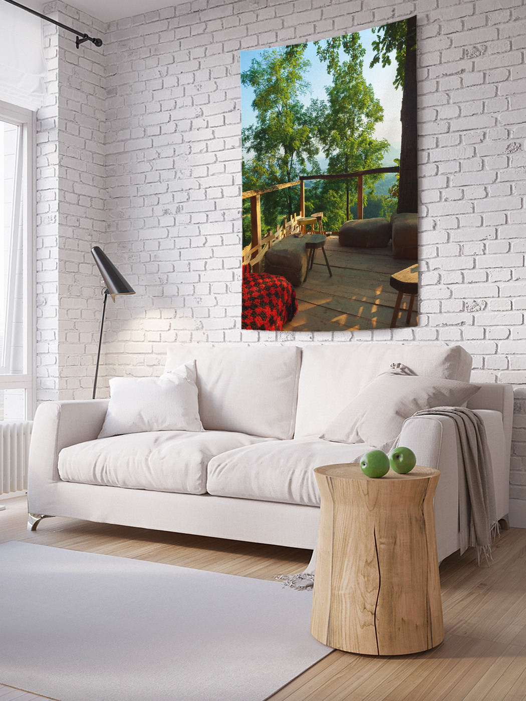

Вертикальное фотопанно на стену JoyArty В тени деревьев 100x150 см, В тени деревьев