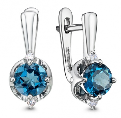 

Серьги из серебра с фианитом Империал С1263/Ag-617/2, С1263/Ag-617/2