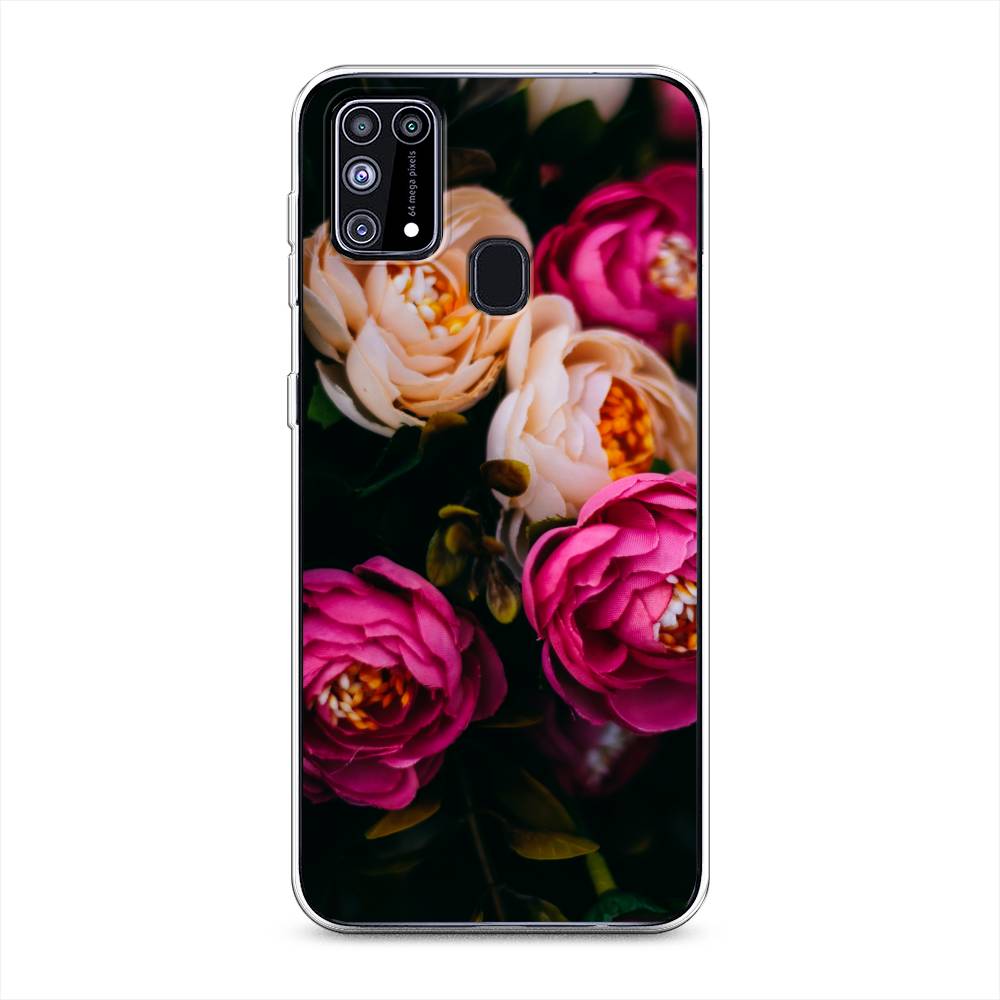 

Чехол Awog на Samsung Galaxy M31 / Самсунг M31 "Розовые пионы на черном", Разноцветный, 2100750-8