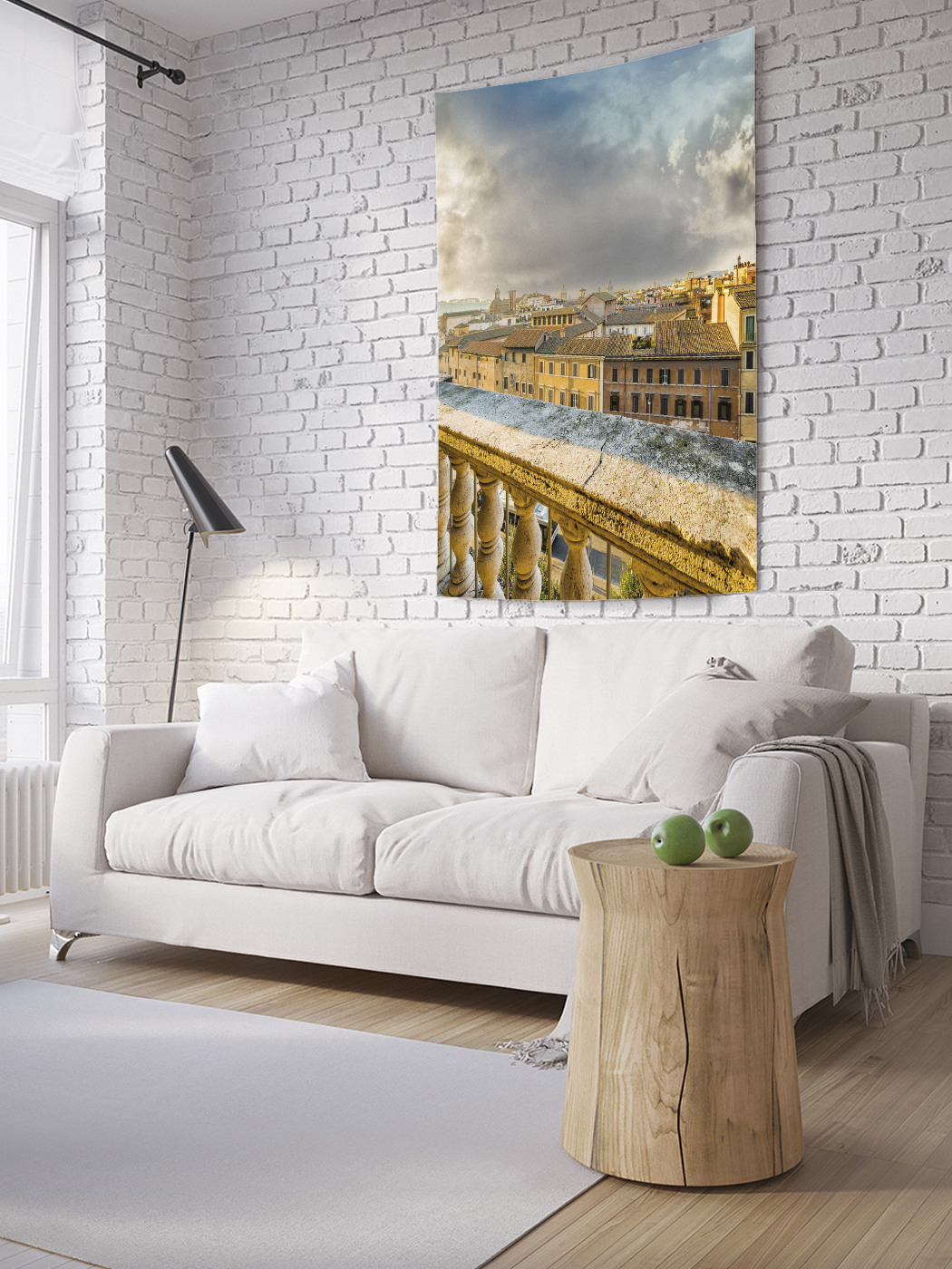 

Вертикальное фотопанно на стену JoyArty Тучи над городом 100x150 см, Тучи над городом