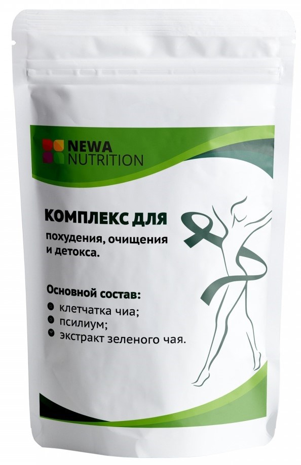 фото Комплекс пищевых волокон чиа, псиллиум, зеленый чай nn, 200г newa nutrition