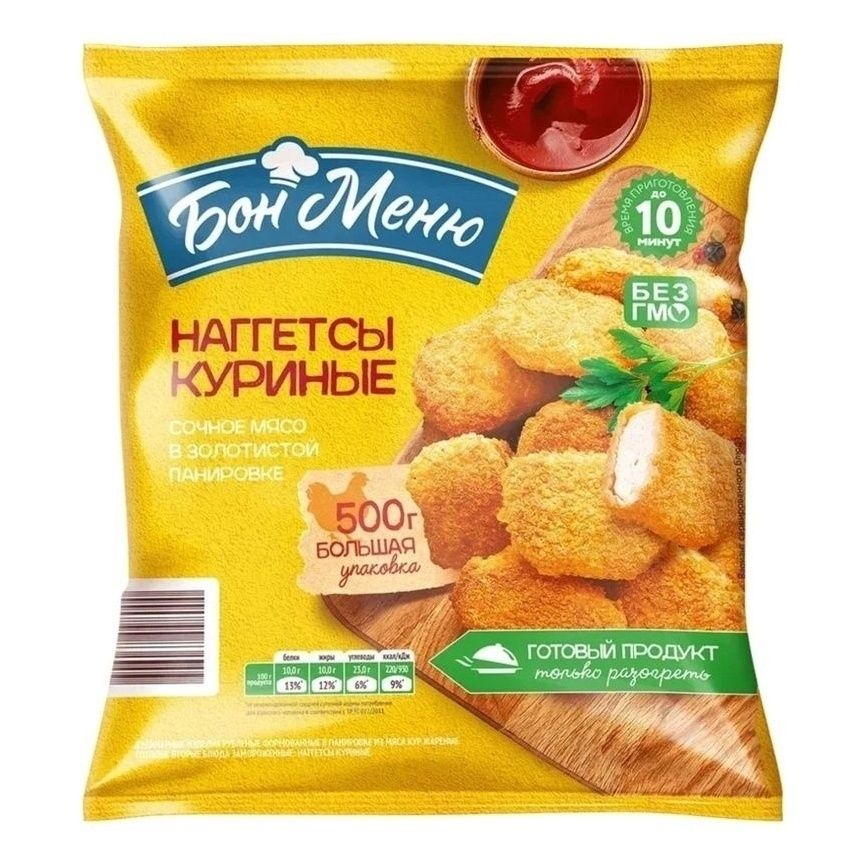 

Наггетсы куриные замороженные 500 г