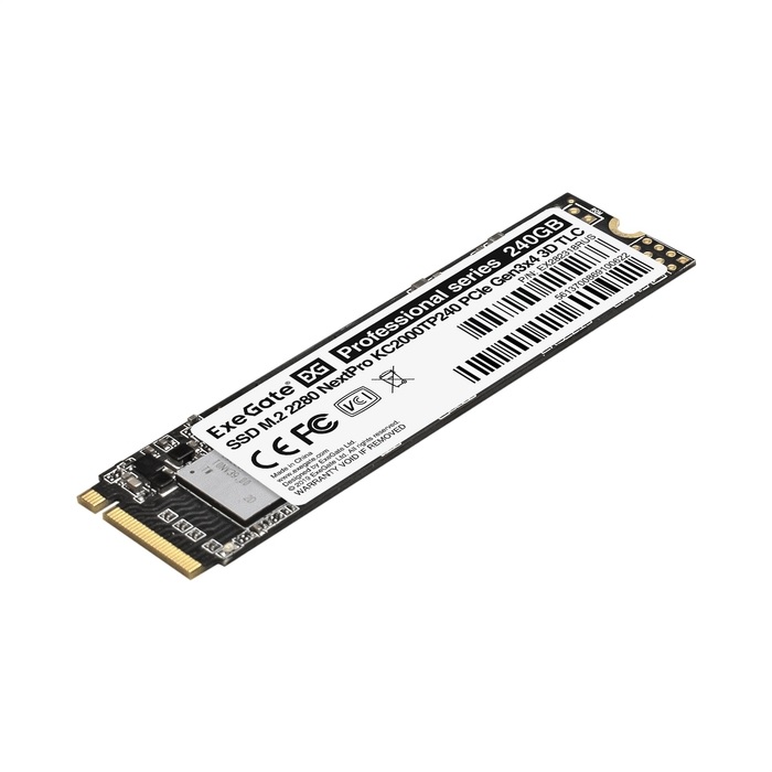 SSD накопитель ExeGate NextPro M.2 2280 240 ГБ (KC2000TP240)