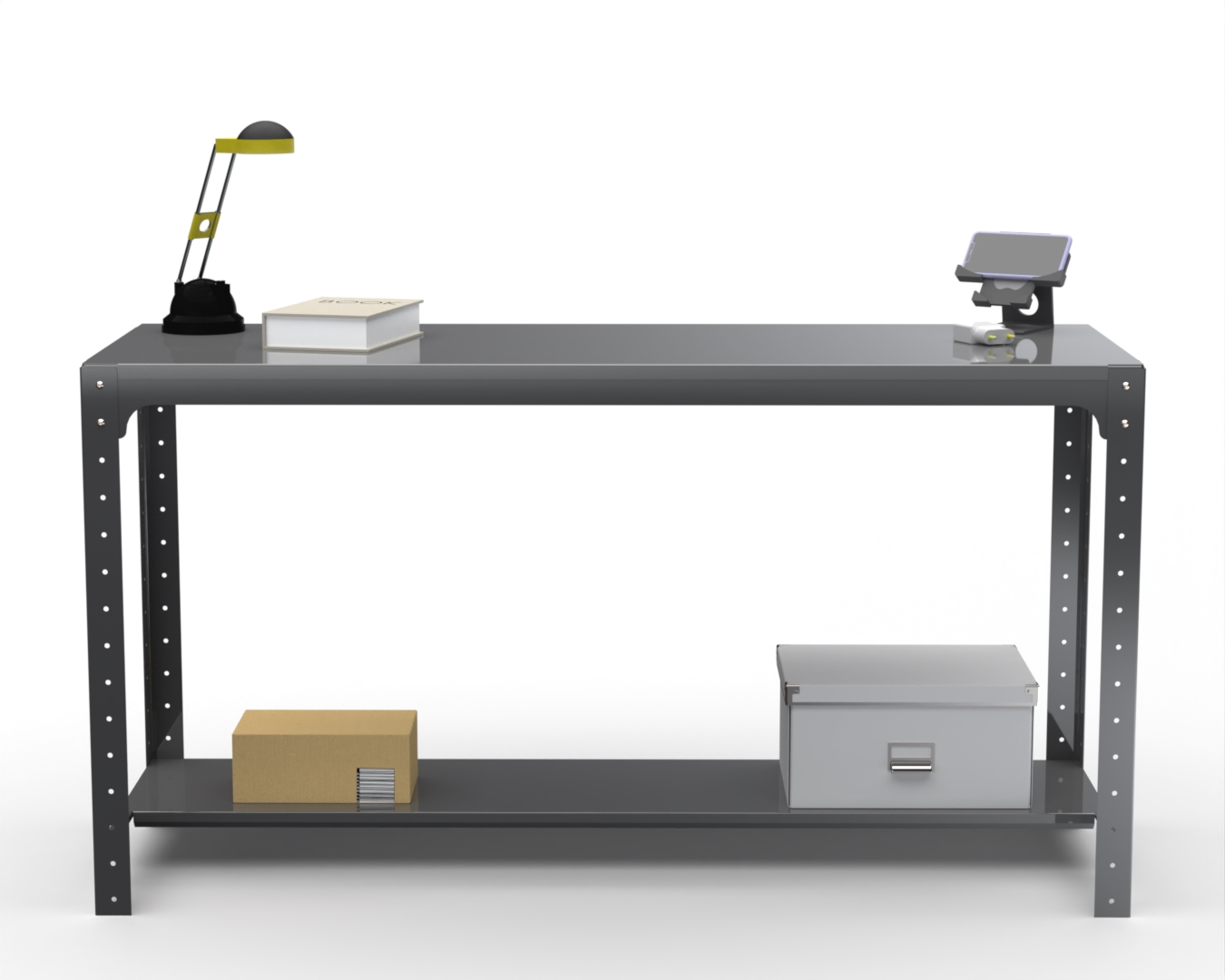 

Стол металлический Metalex серия KIT 750х1500х500 (одна полка) (серый)