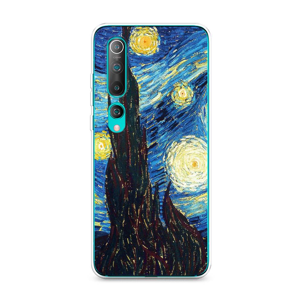 

Чехол Awog на Xiaomi Mi 10 "Ван Гог Звездная ночь", Разноцветный, 37550-9