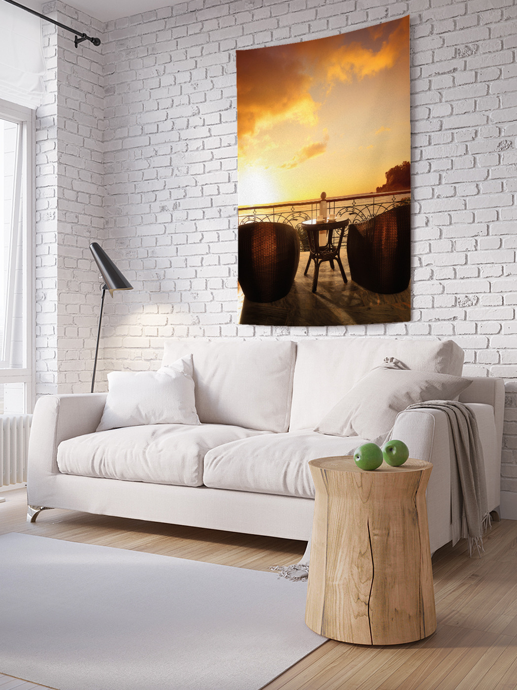 

Вертикальное фотопанно на стену JoyArty Закат у моря 100x150 см, Закат у моря
