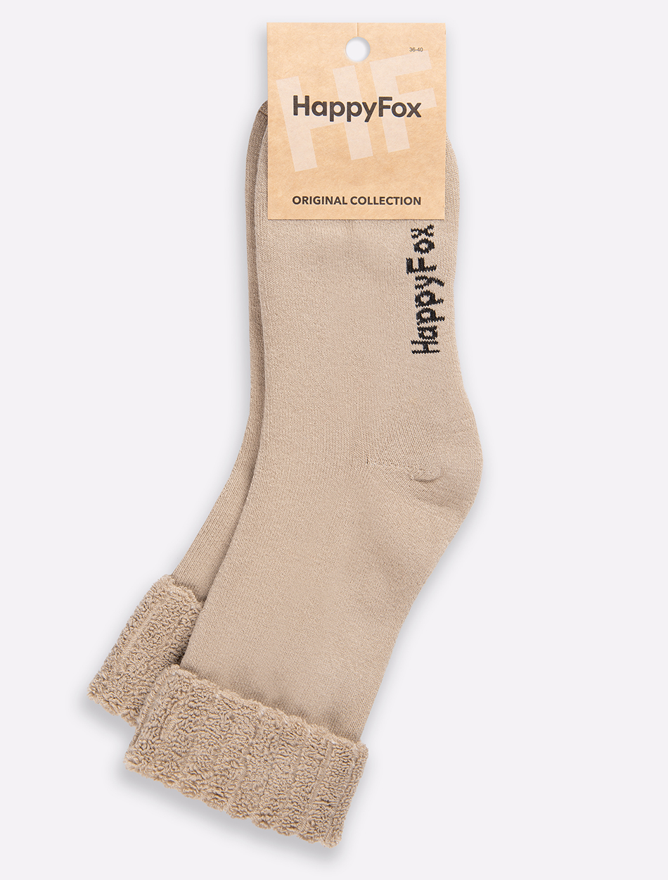 

Носки женские Happyfox HF3130A бежевые, Бежевый, HF3130A