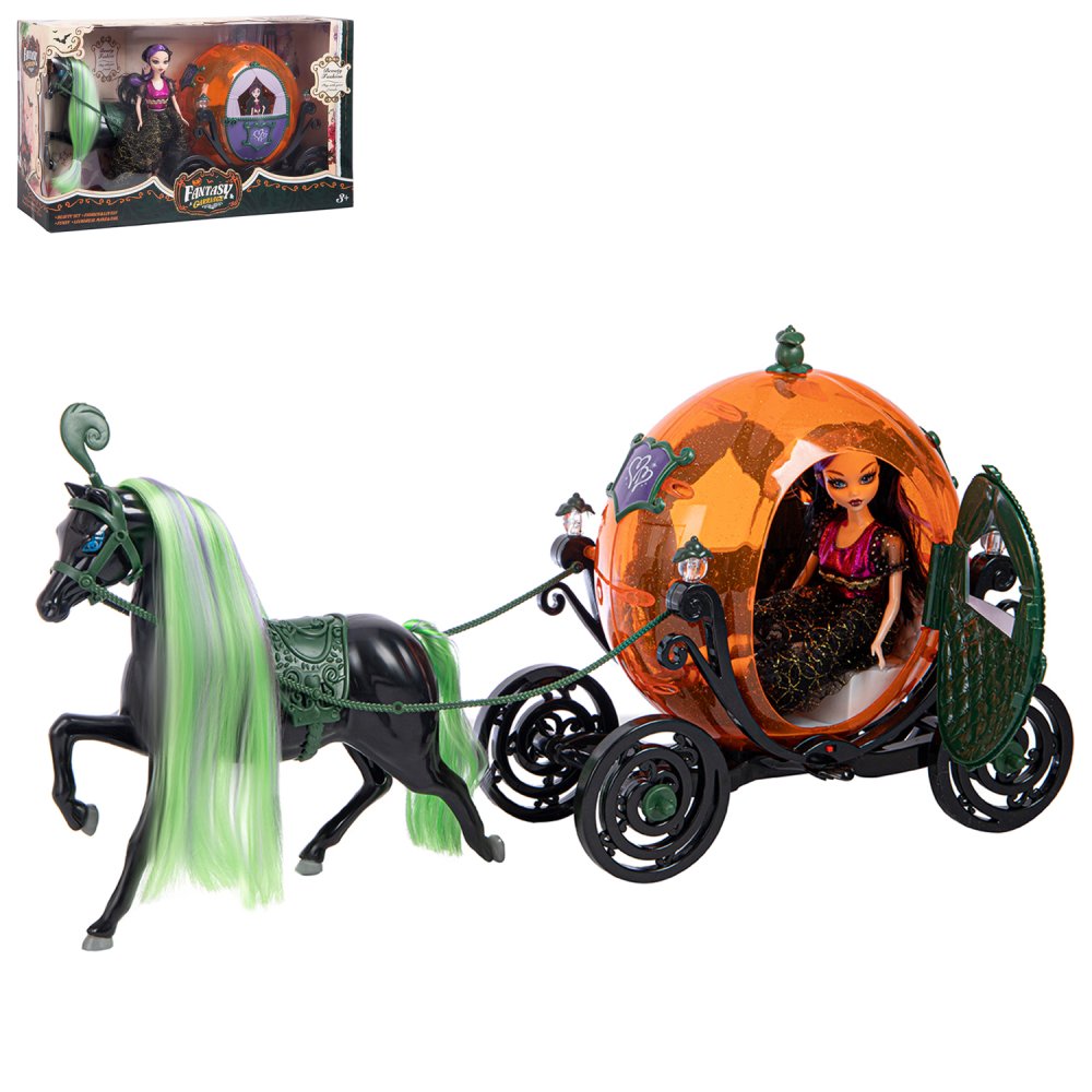 фото Игровой набор компания друзей кукла в карете с лошадью, свет, jb0209919