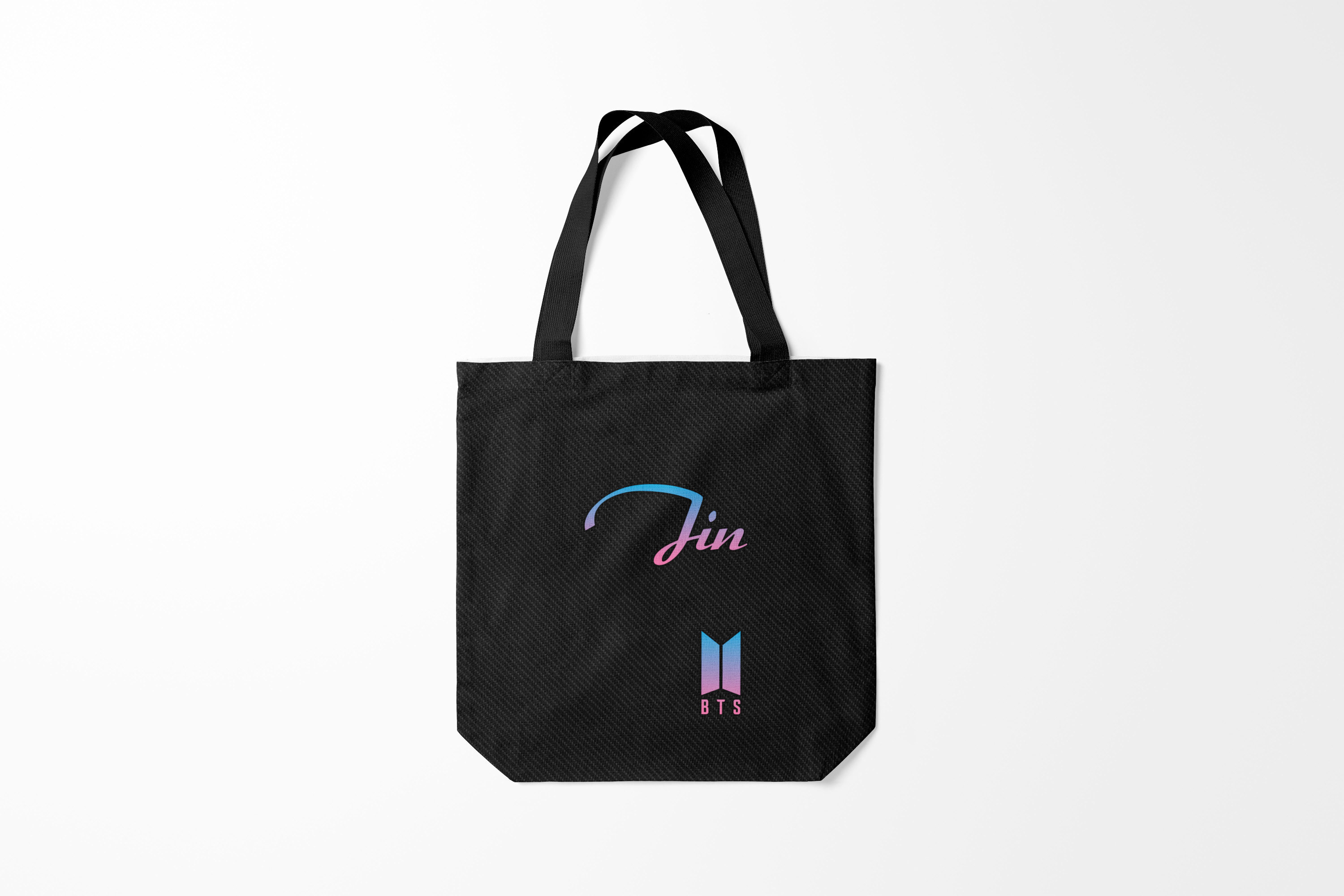 

Сумка шoппер унисекс Burnettie BTS Jin, черный, BTS Jin
