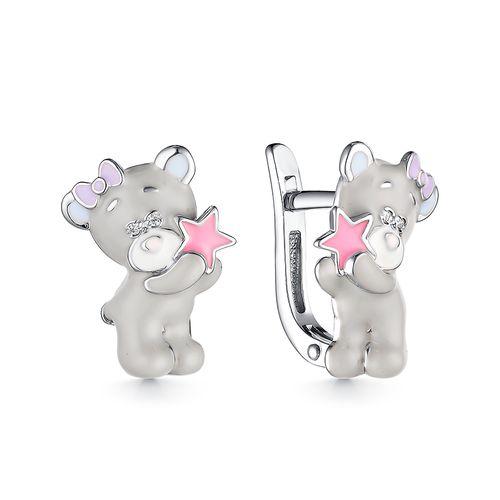 

Серьги из серебра с фианитом DEWI KIDS 902022338, 902022338