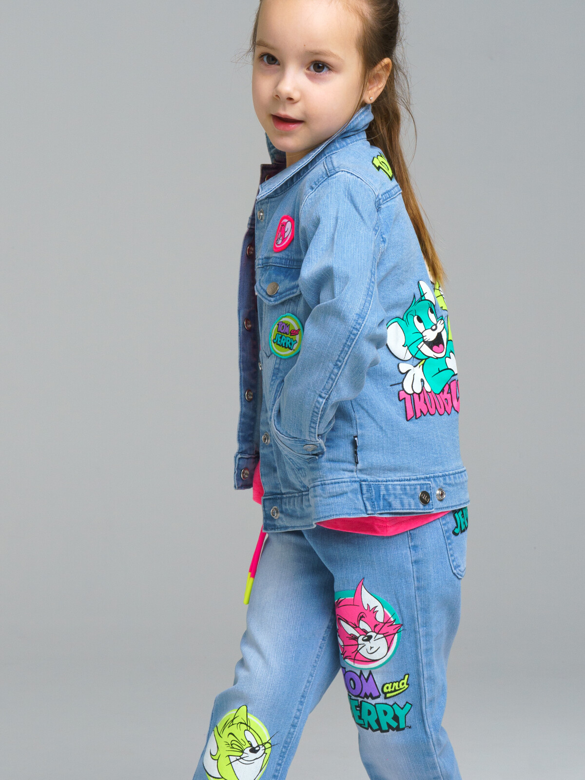 Куртка джинсовая детская PlayToday Kids 12342028, голубой, 122