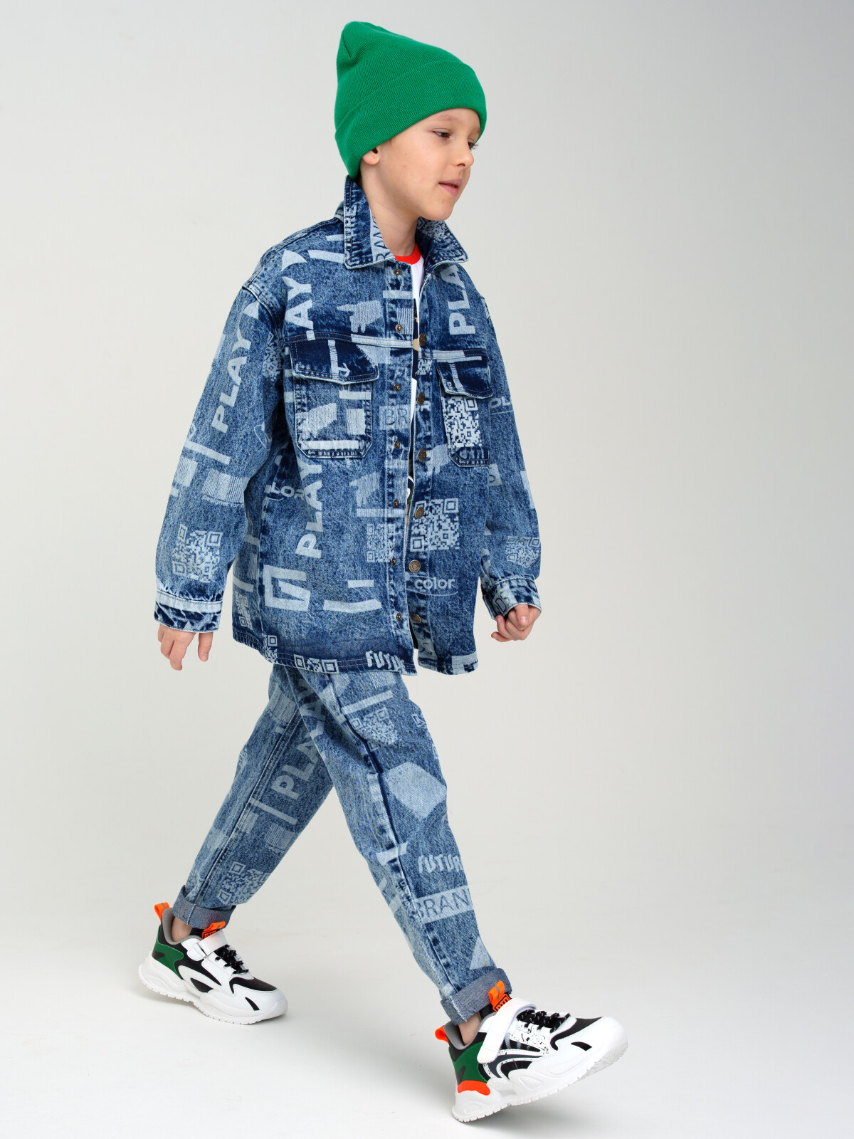 Куртка джинсовая детская PlayToday Tween 12311109, синий, 170