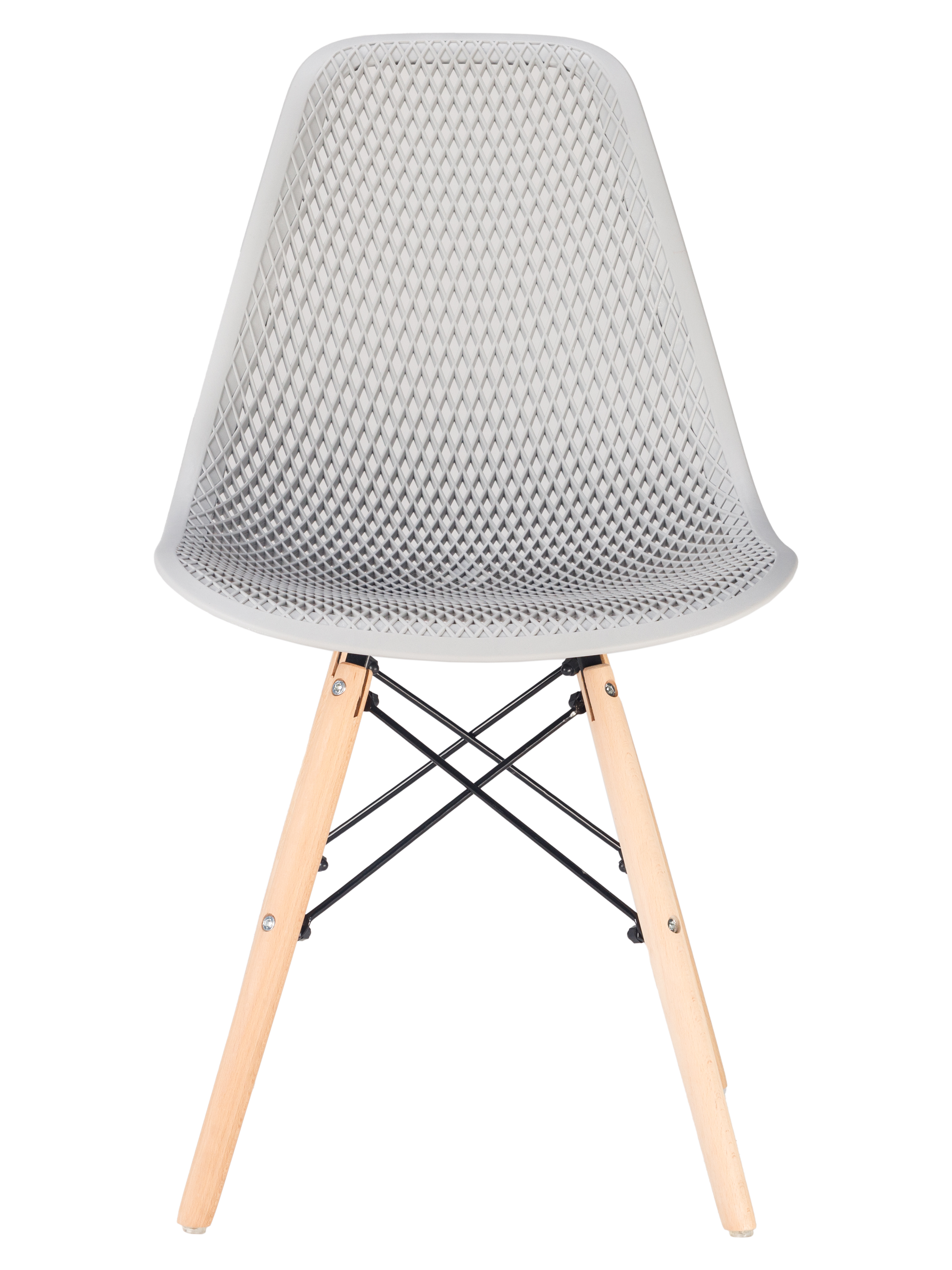 

Стулья ажурные LEON для кухни в стиле EAMES DSW, светло- серые, набор 3 шт, ажурный LEON Premium в стиле EAMES DSW
