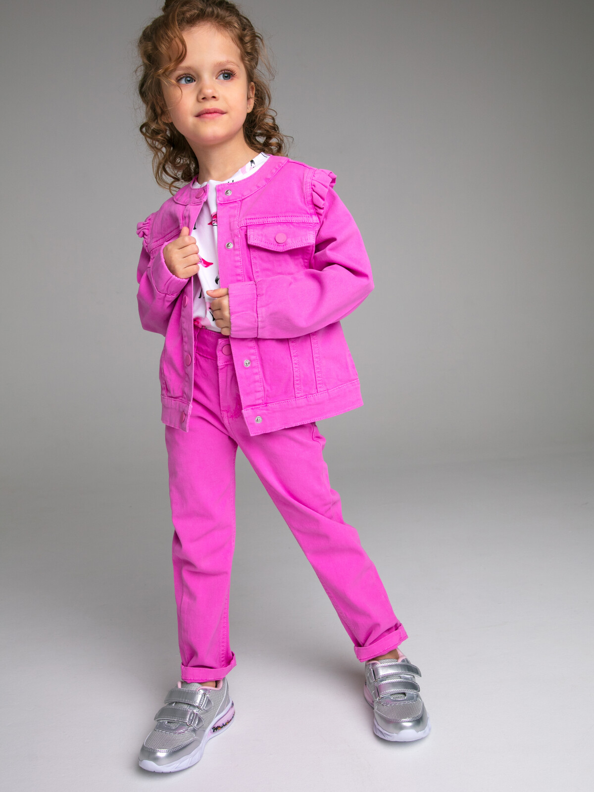 

Куртка детская PlayToday Kids 12322046, фуксия, 122, Розовый, 12322046