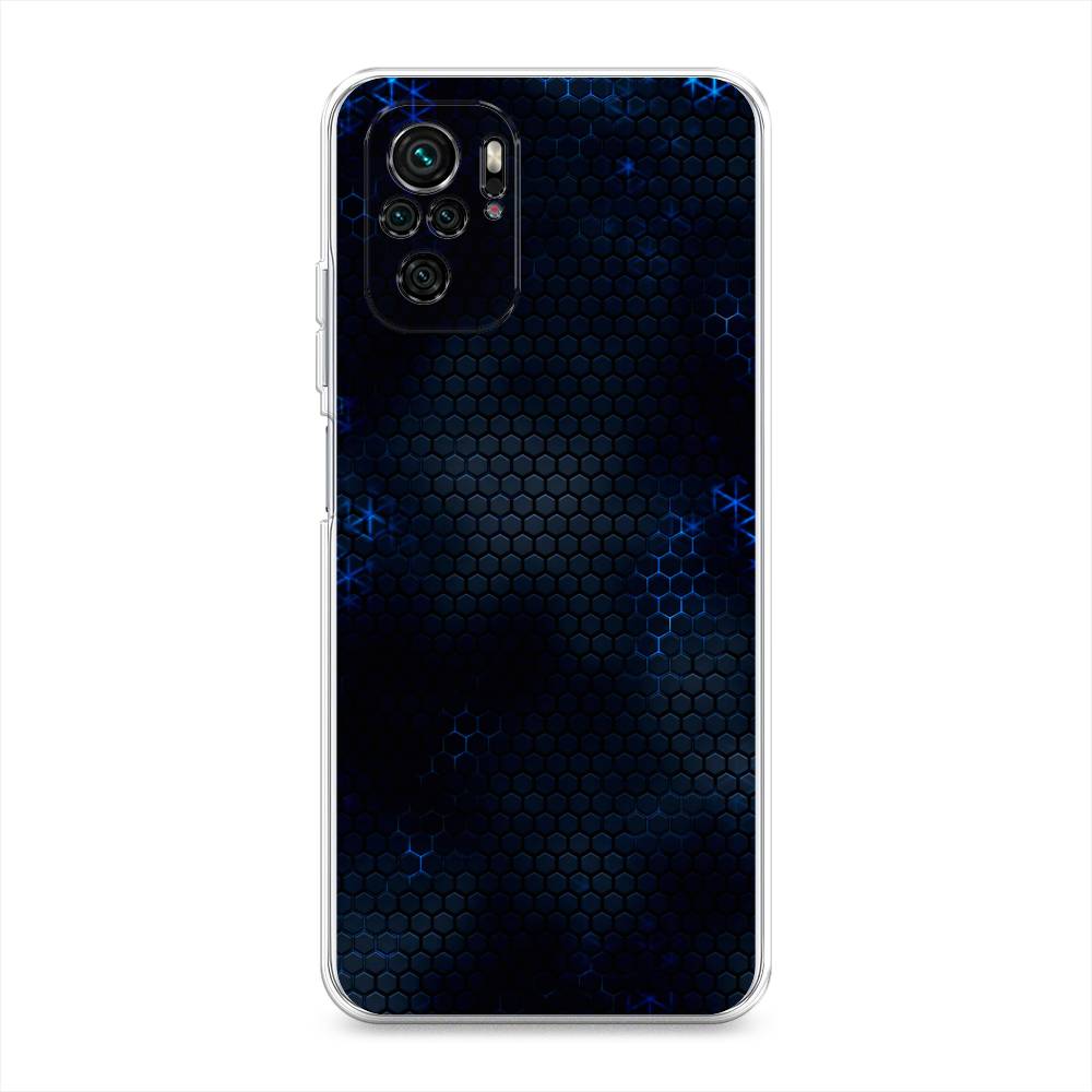 

Чехол Awog "Фон соты синие" на Xiaomi Poco M5s / Сяоми Поко M5s, 316250-3