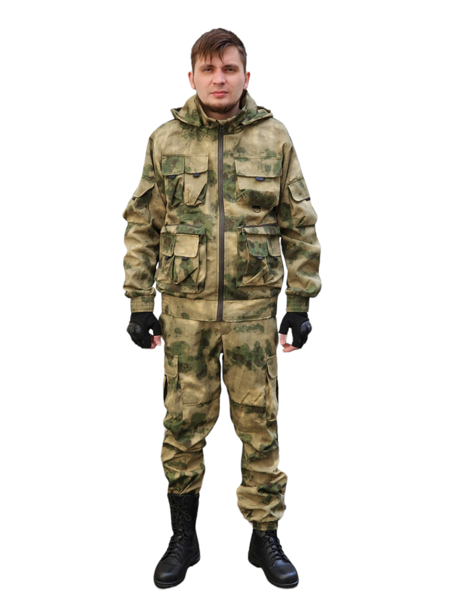 

Мужской камуфляжный костюм Рип-стоп Камуфляж 56-58/179-182, Зеленый, Т03618