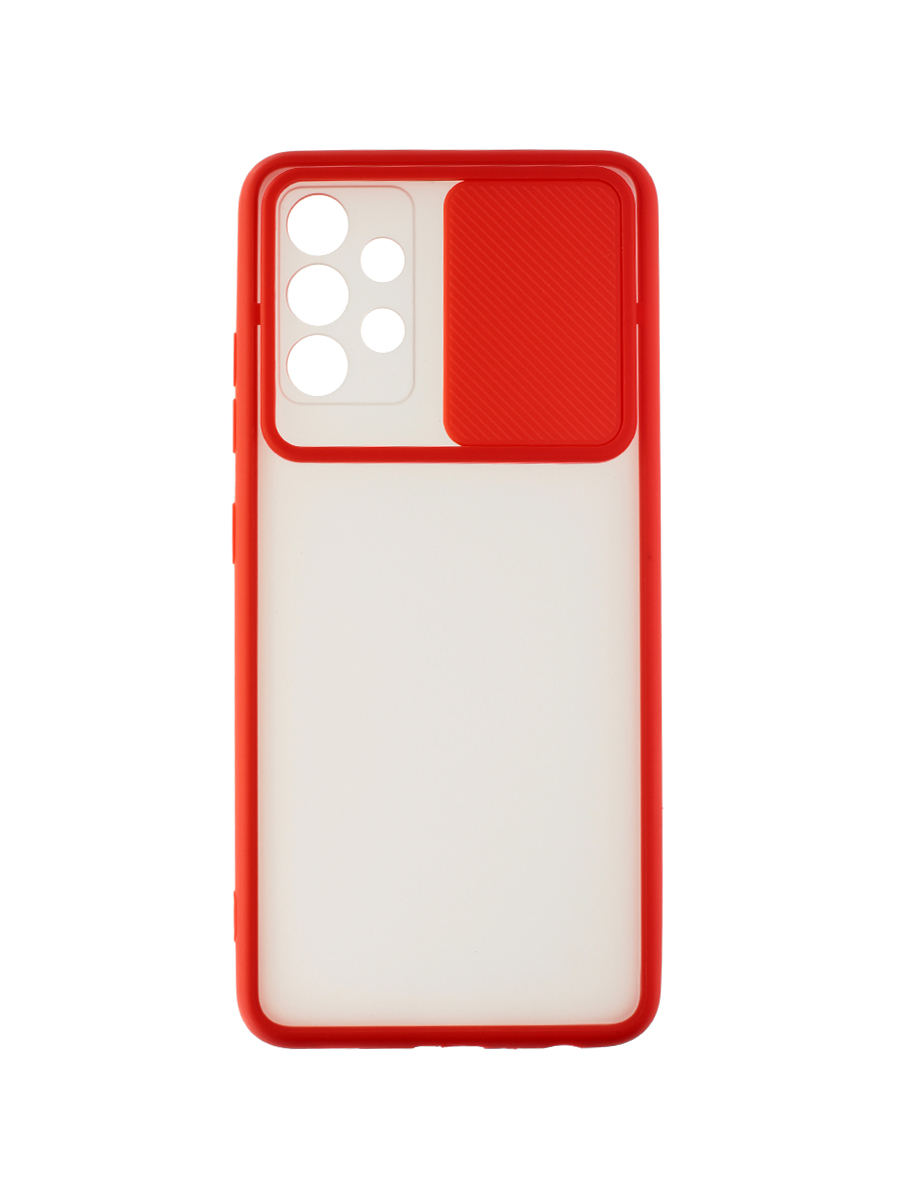 фото Чехол-накладка слайдер, со шторкой zibelino на samsung a32 (a325) (красный)