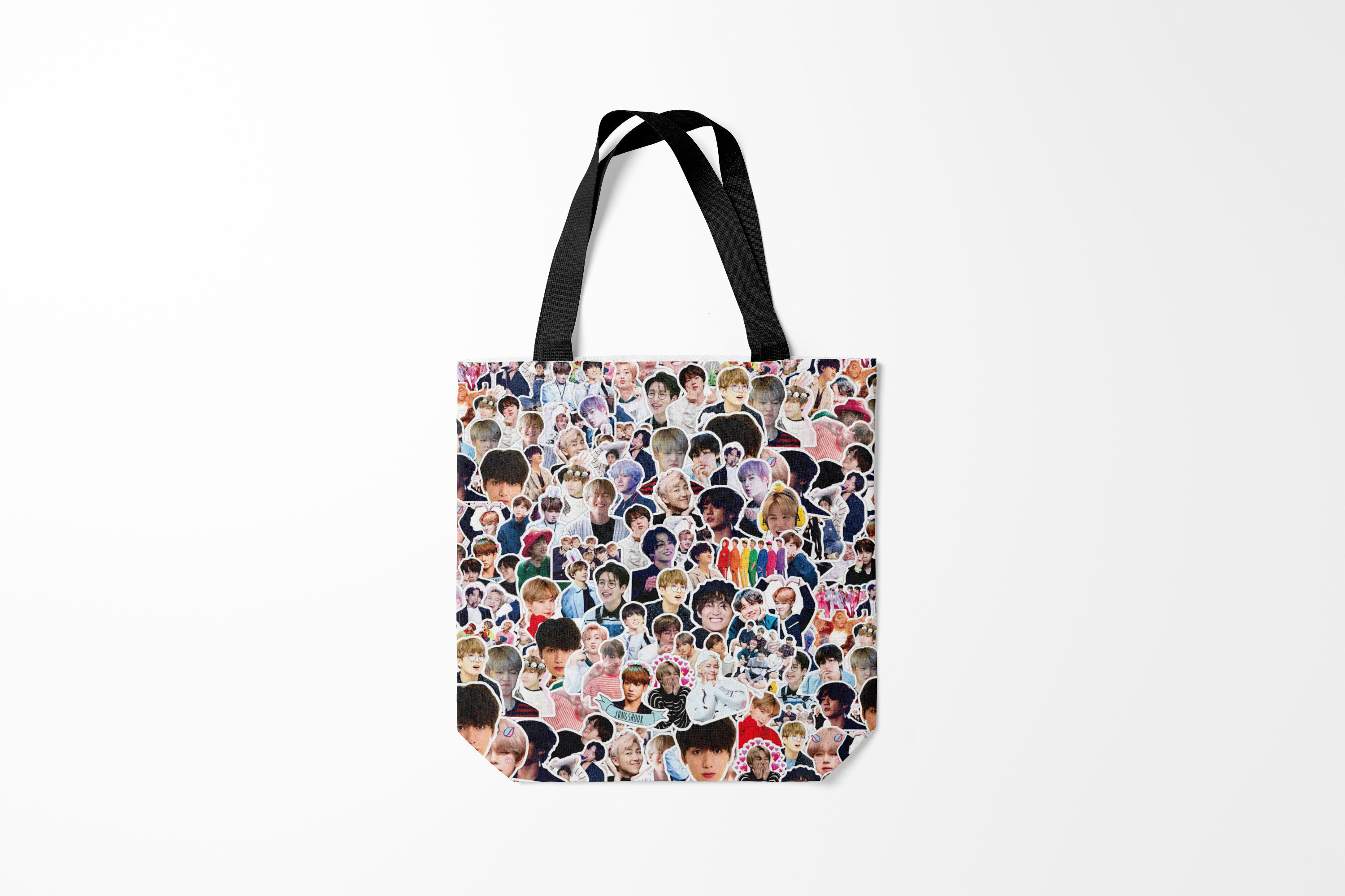 

Сумка шoппер унисекс Burnettie BTS Sticker Bombing, разноцветный, BTS Sticker Bombing