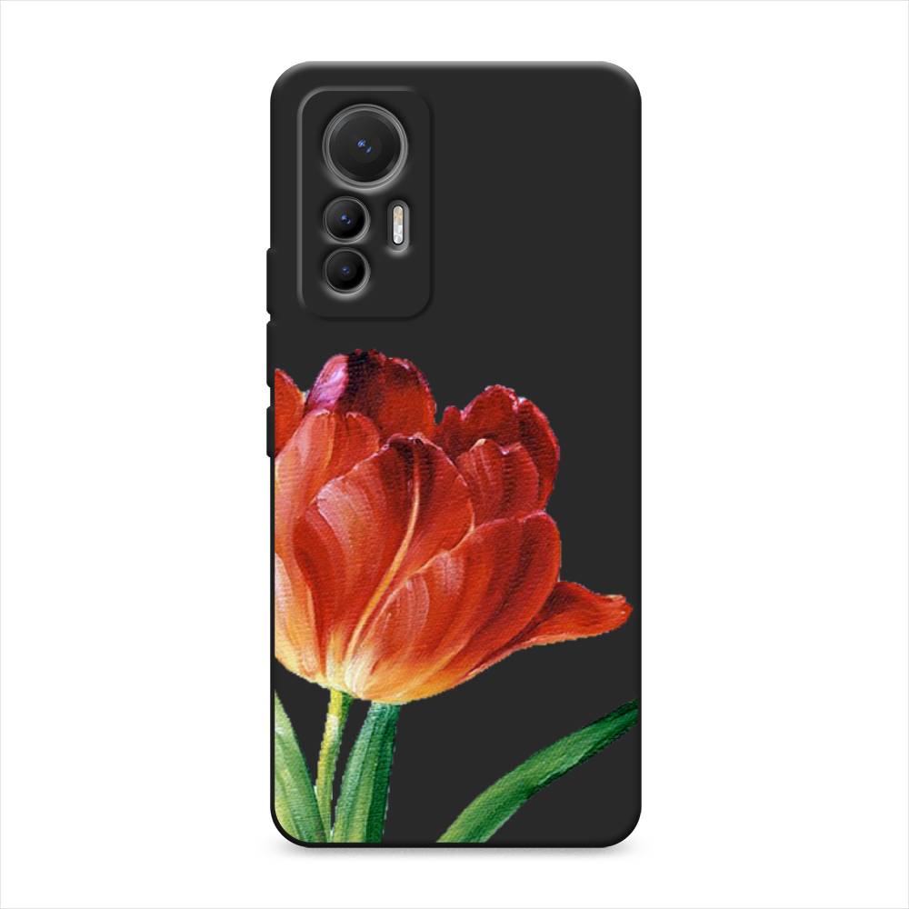 

Чехол Awog на Xiaomi 12 Lite / Сяоми 12 Лайт "Красный тюльпан", Оранжевый;зеленый, 315052-1