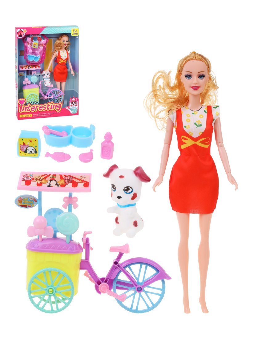 

Кукла Наша игрушка На прогулке, 653775