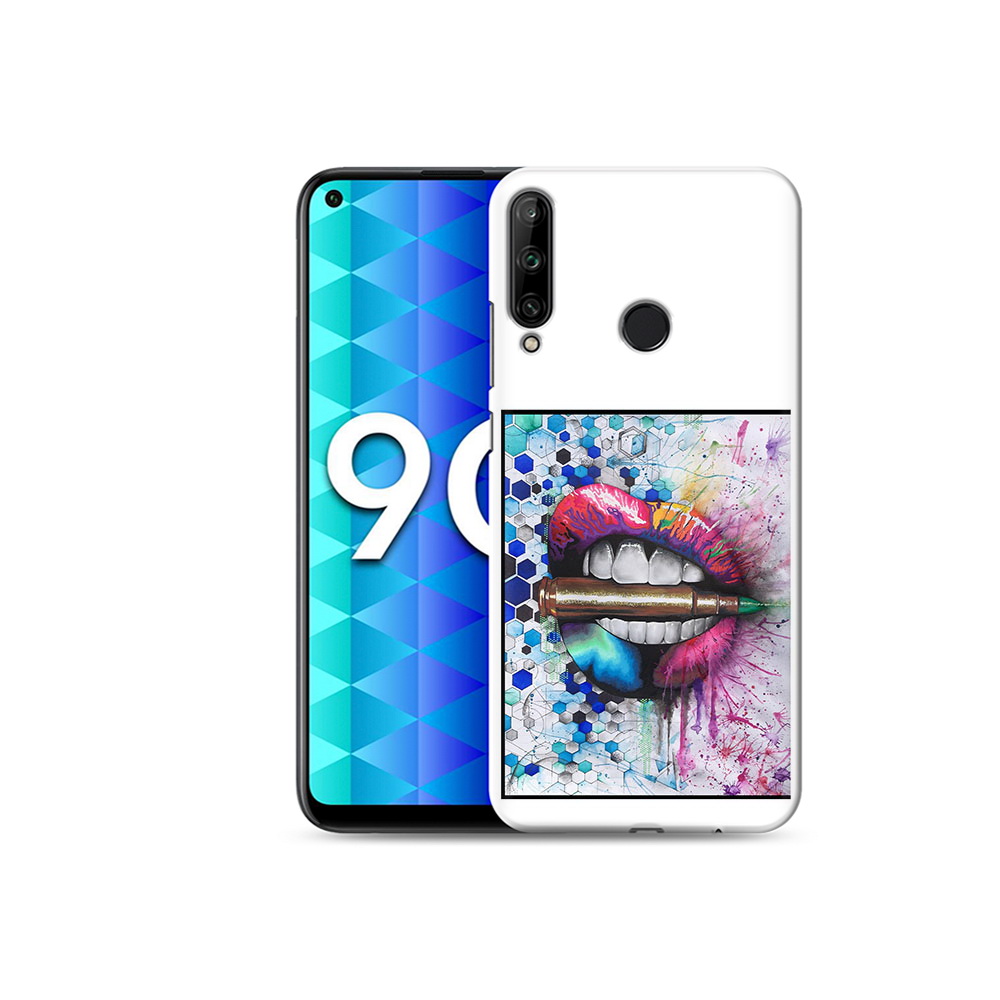 

Чехол MyPads Tocco для Honor 9C разноцветные губы с пулей (PT149389.41.571), Tocco