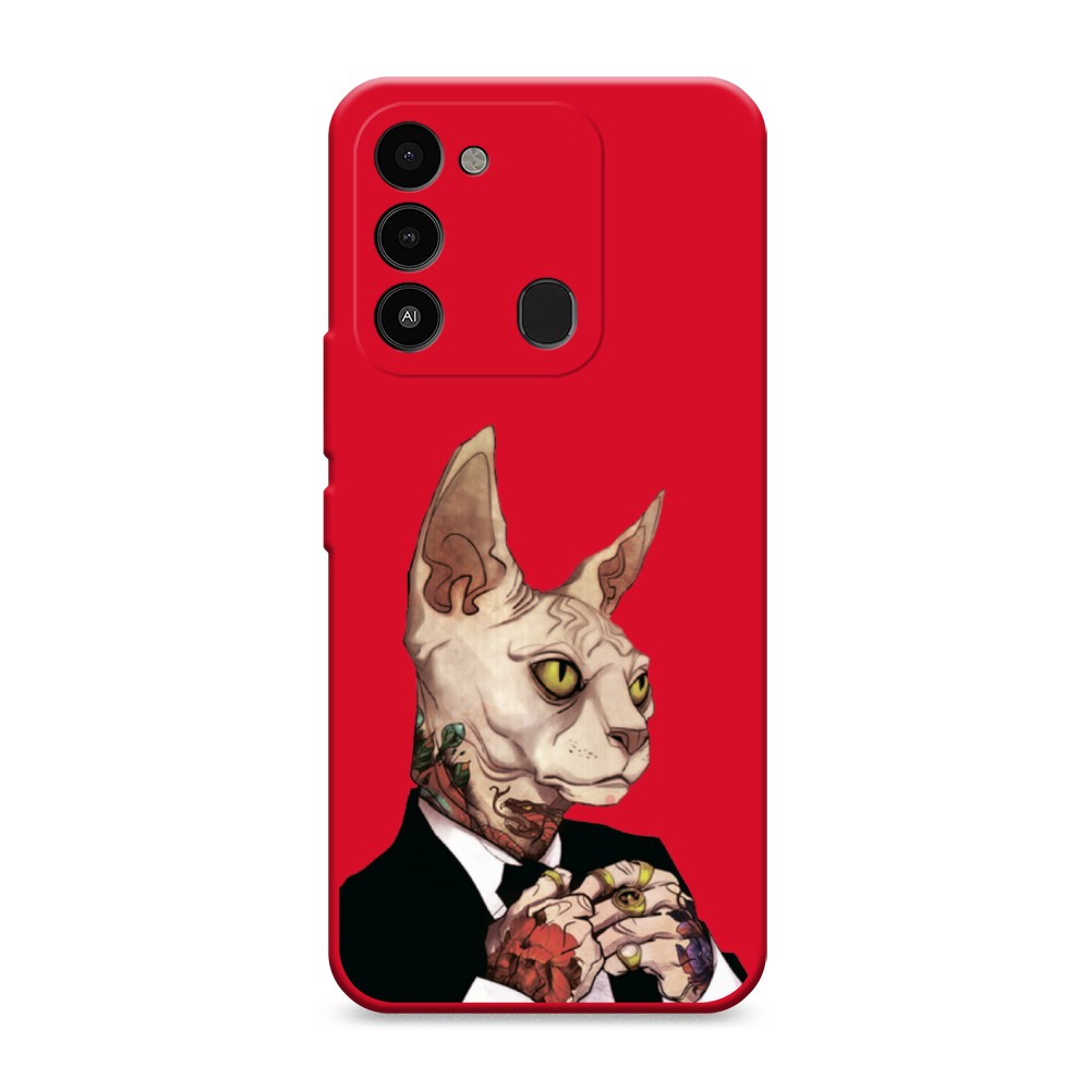 

Чехол Awog 301253-1 для Tecno Spark Go 2022, Spark 8C, Spark 9 "Татуированный сфинкс", Бежевый;черный;красный, 301253-1