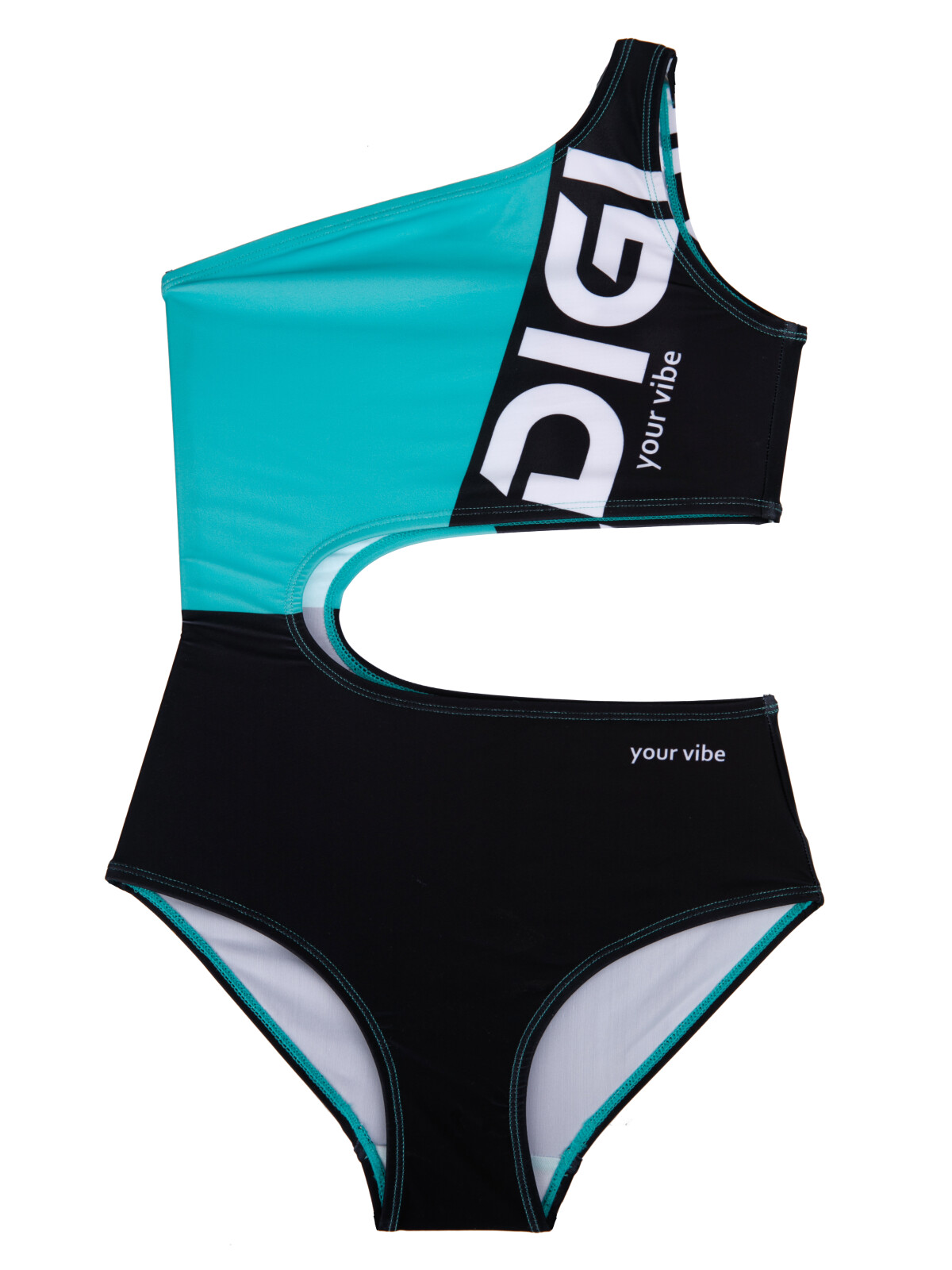 

Купальник слитный детский PlayToday Tween 12321297, черный, зеленый, белый, 152, 12321297