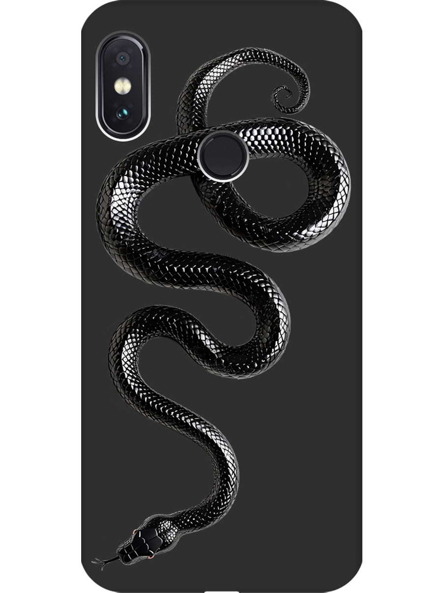 

Силиконовый чехол на Xiaomi Redmi Note 5 / Note 5 Pro с принтом матовый черный 814619, 717568713