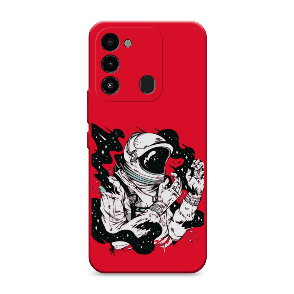 

Чехол Awog 301253-1 для Tecno Spark Go 2022, Spark 8C, Spark 9 "Космонавт арт", Черный;бежевый;белый, 301253-1