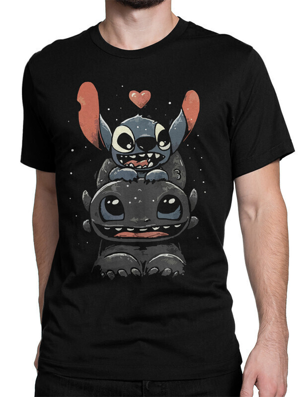 

Футболка мужская Dream Shirts Стич 50007142 черная 2XL, Стич 50007142