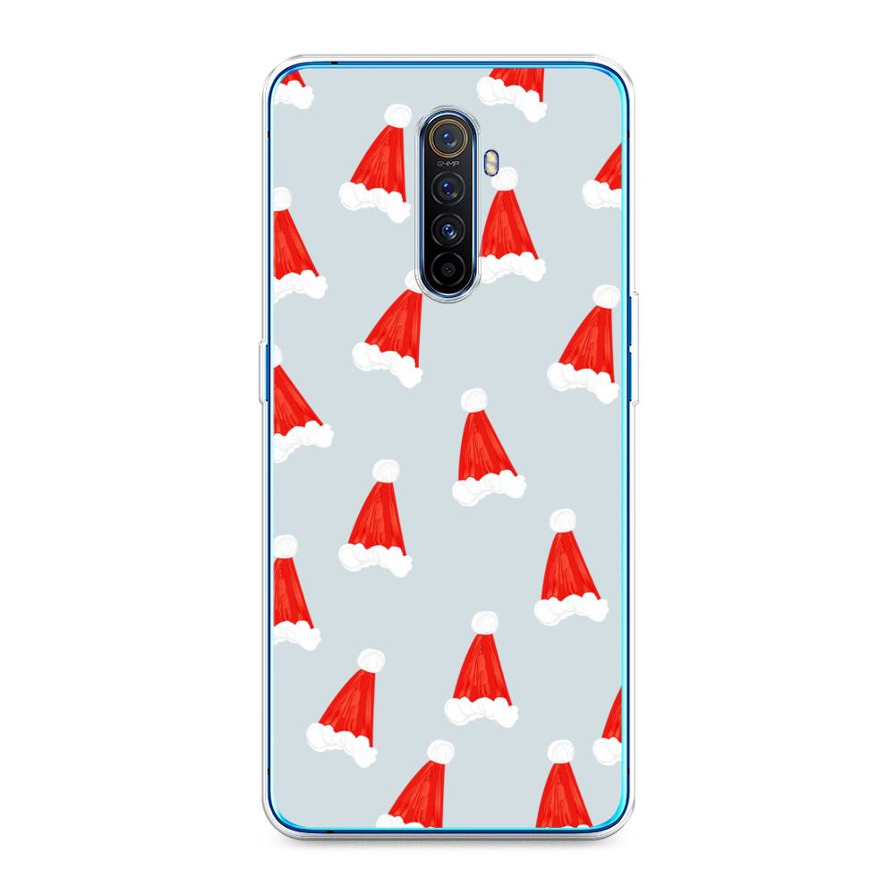 

Чехол на Realme X2 Pro "Новогодние шапочки", Белый;красный;серый, 251750-5