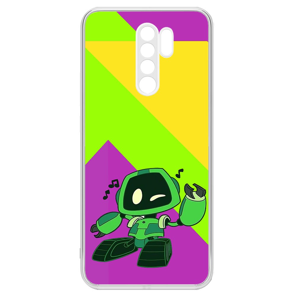Чехол-накладка Krutoff Clear Case Хаги Ваги - Буги-бот для Xiaomi Redmi 9