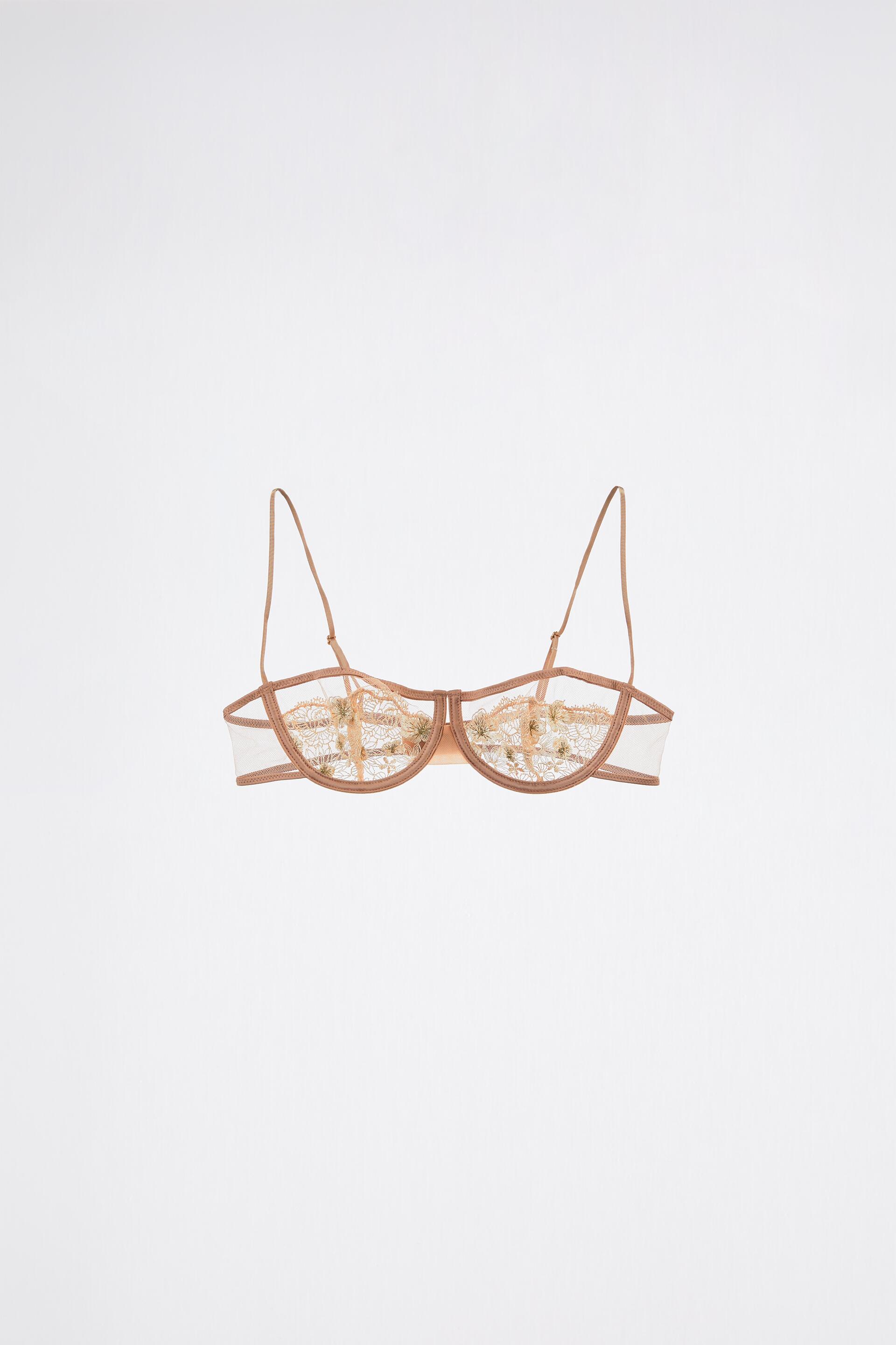 

Бюстгальтер женский ZARA 01067682 бежевый 80B (доставка из-за рубежа), 01067682
