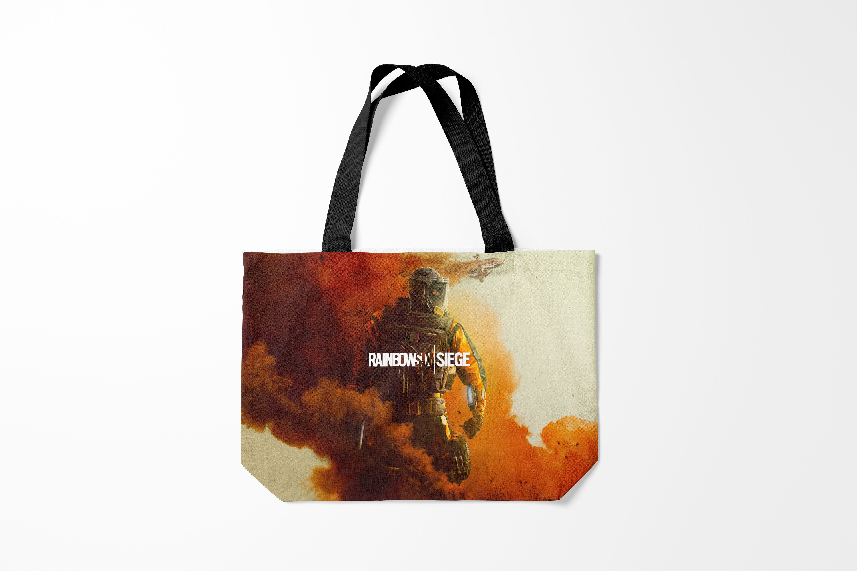 

Сумка шoппер унисекс Burnettie Rainbow Six Siege OUTBREAK, черный, Rainbow Six Siege OUTBREAK