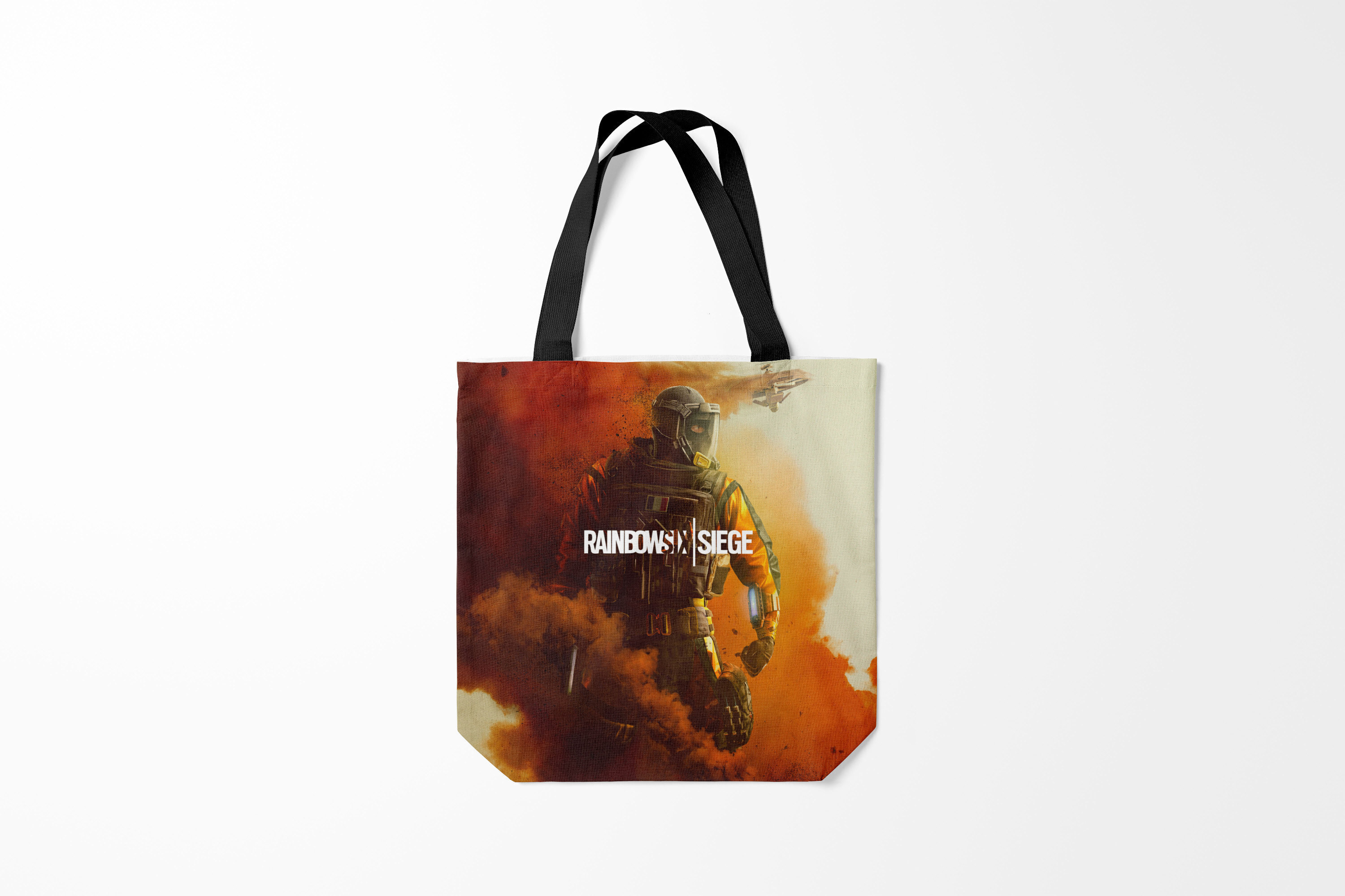 

Сумка шoппер унисекс Burnettie Rainbow Six Siege OUTBREAK, черный; красный, Rainbow Six Siege OUTBREAK