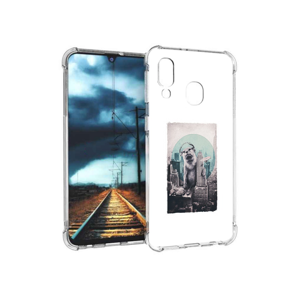 

Чехол MyPads Tocco для Samsung Galaxy A40 выдра в городе (PT128655.504.283), Прозрачный, Tocco