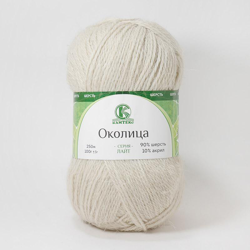 

Пряжа Камтекс Околица 100 г 250 м 106 жемчужный, Белый
