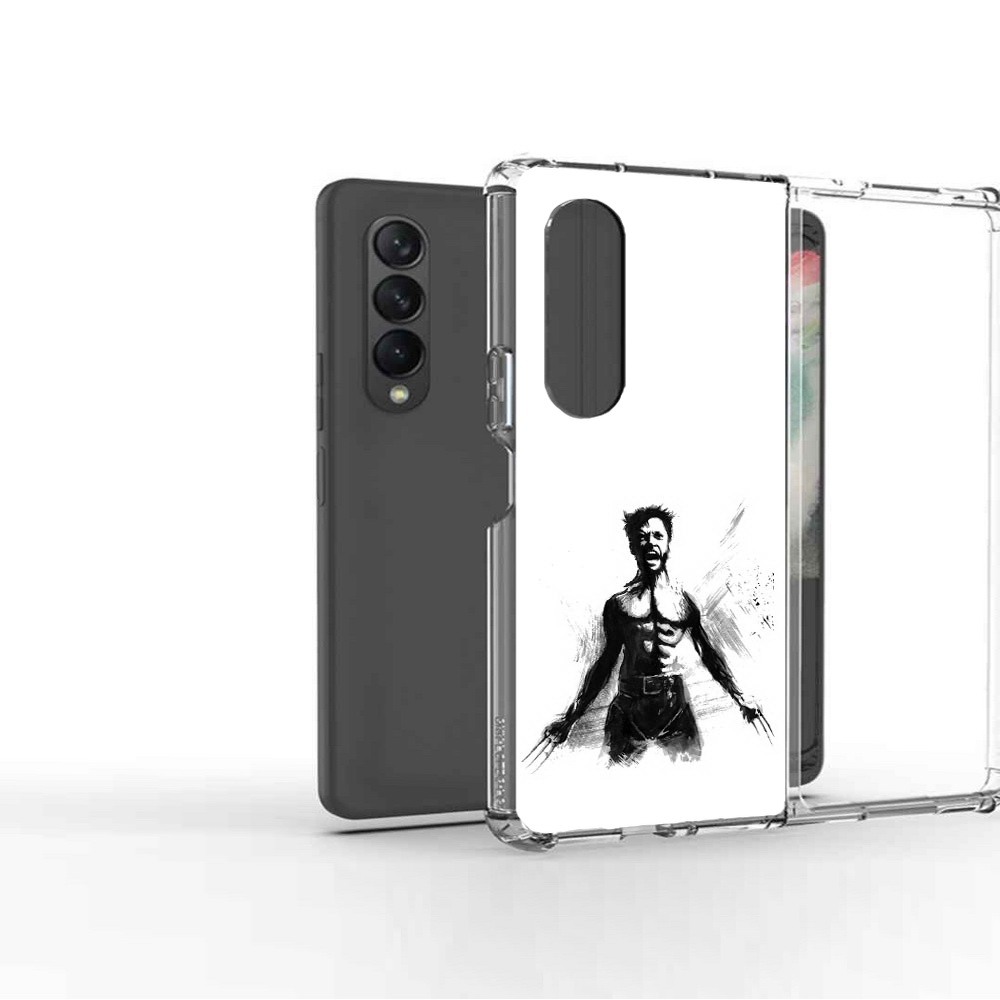 

Чехол MyPads Tocco для Samsung Galaxy Z Fold 3 росомаха, Прозрачный, Tocco